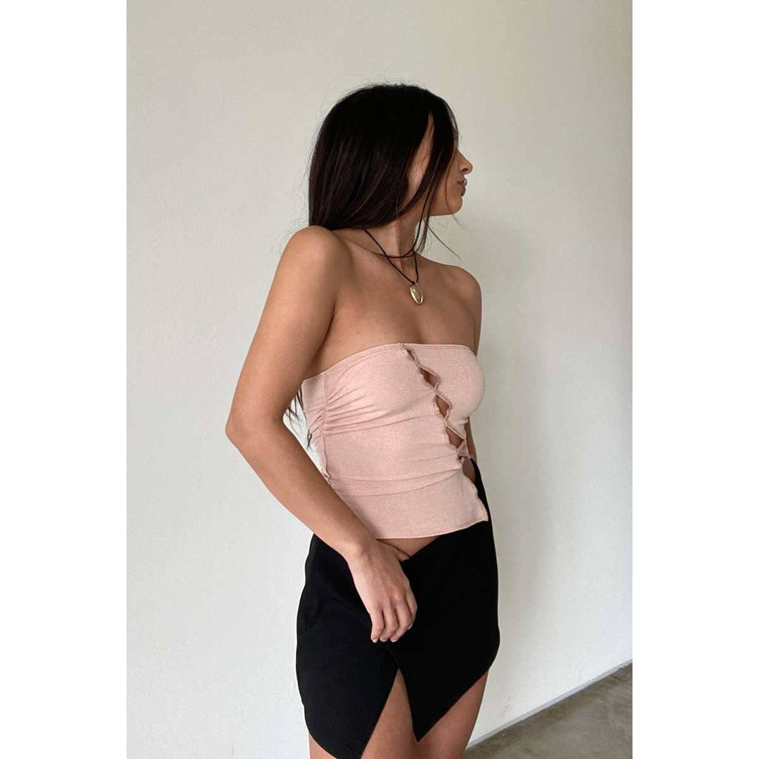 Front Cut Out Tube Top