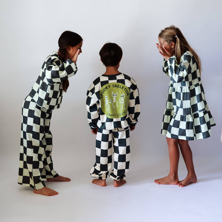 Checkered Clementine Dress