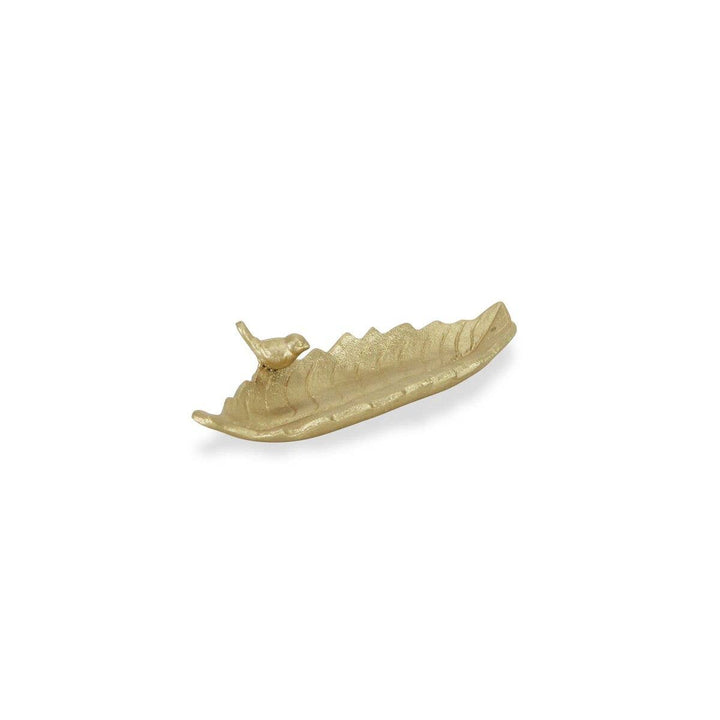 Golden Cast Iron Leaf Tray