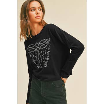 Western Boot Stitch Graphic Tee