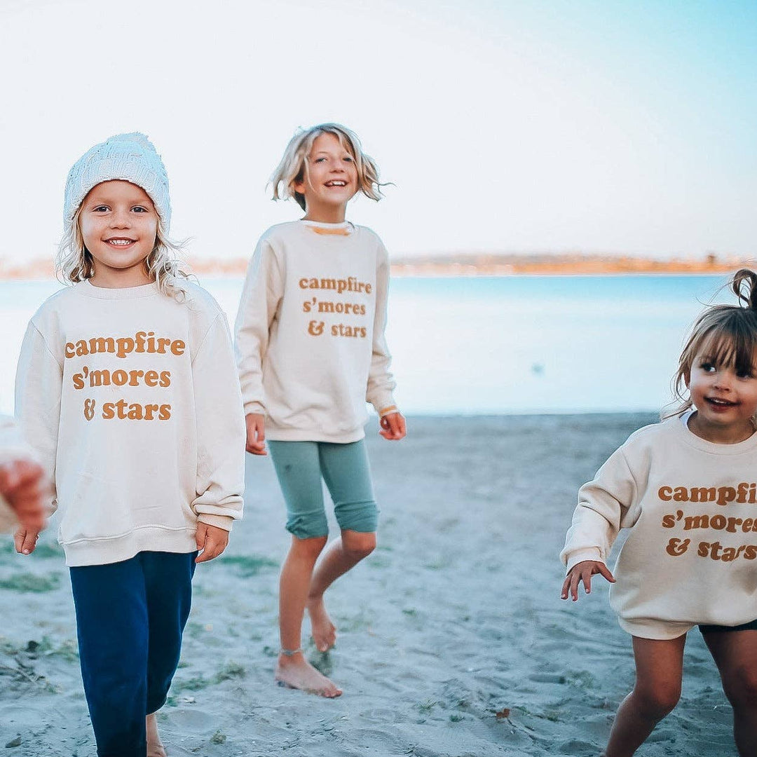 Campfire s'mores & stars Pullover