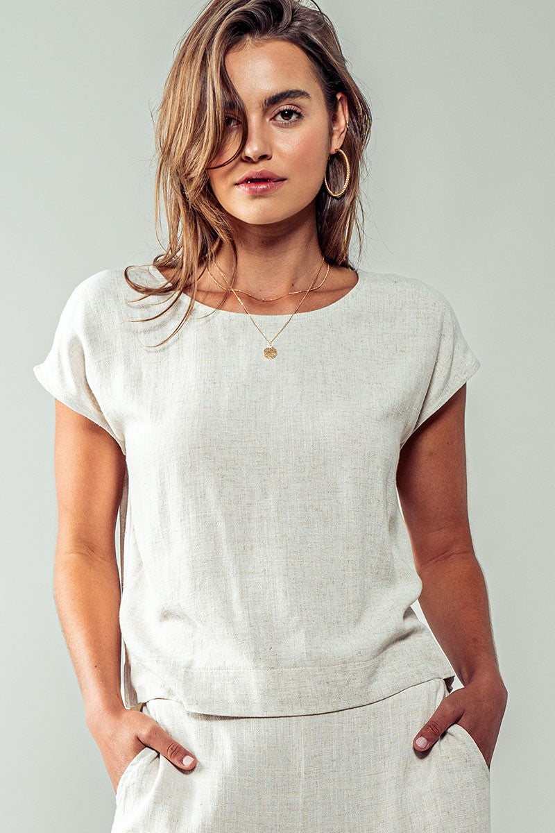 Calm Energy Linen Top