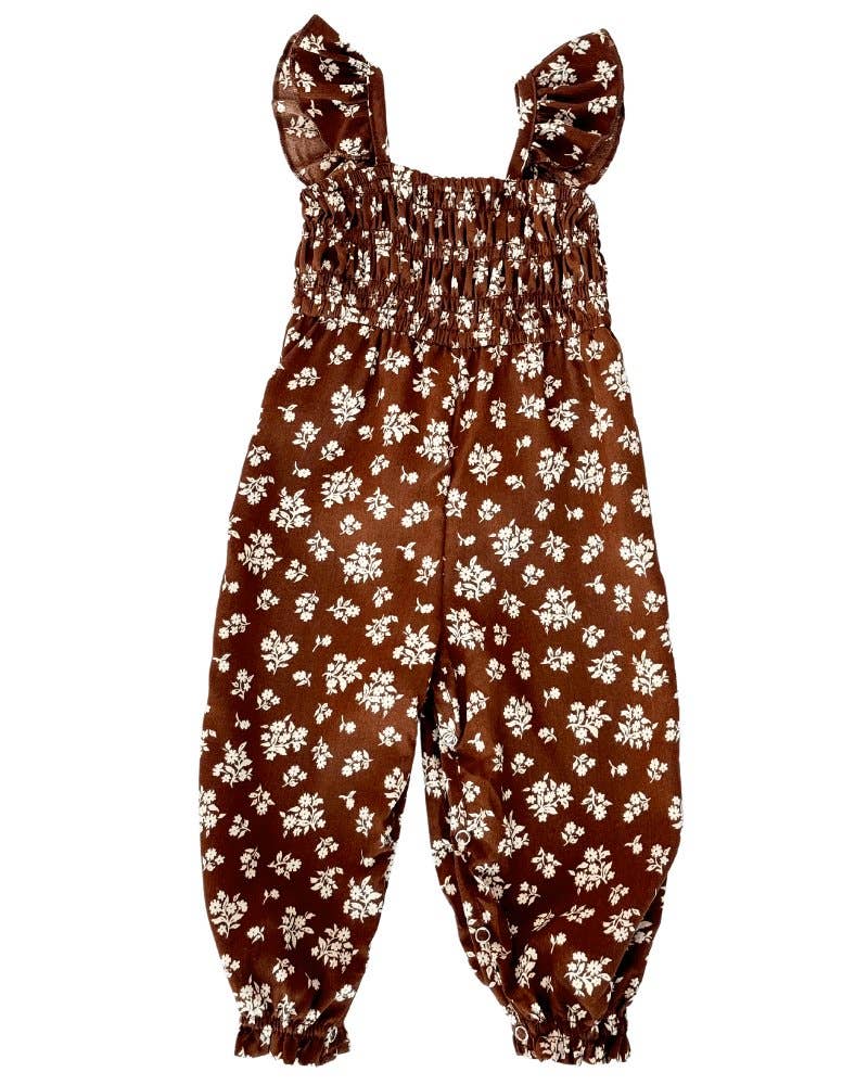 Paisley Smocked Ruffle Jumpsuit