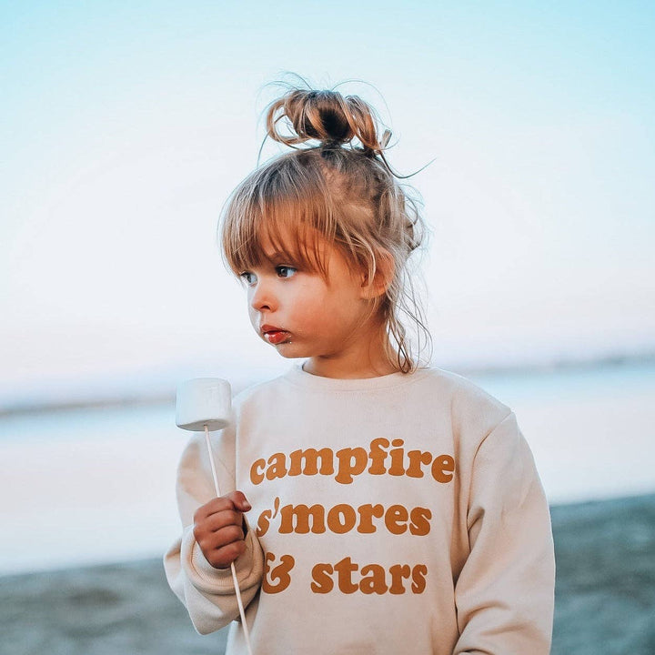 Campfire s'mores & stars Pullover