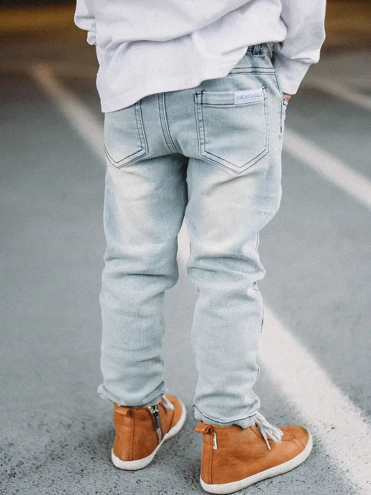 Young Boy's Stretchy Denim Jeans