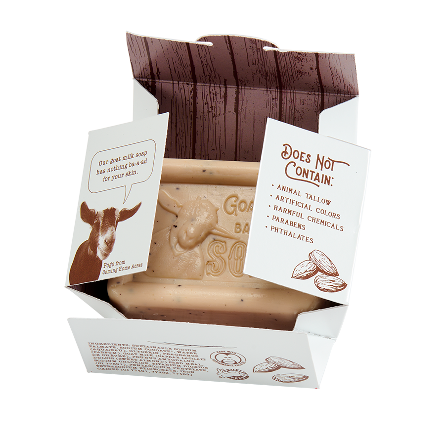 Almond Goat Milk 5oz pressed bar soap