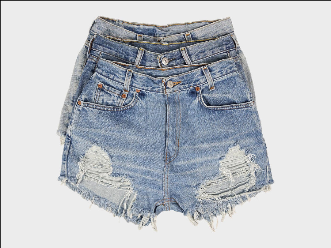 High-Rise Levi Denim Shorts