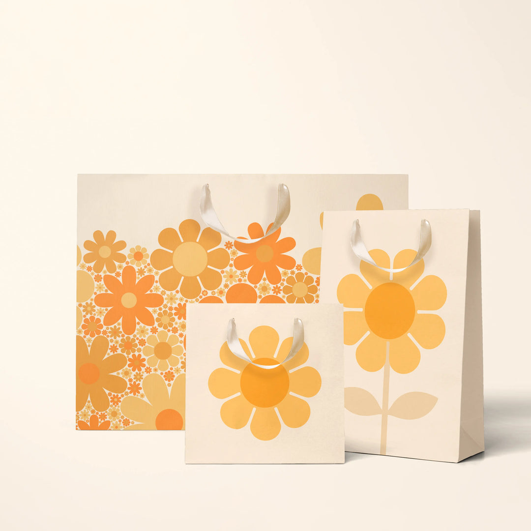 Retro Flower Gift Bag