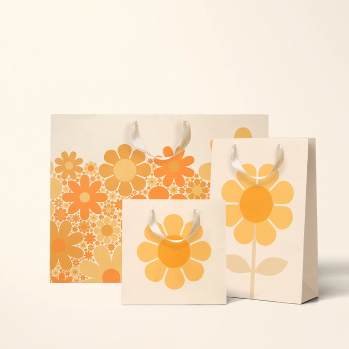 Retro Flower Gift Bag