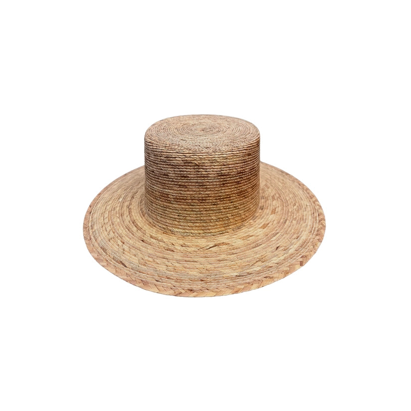Modern Cactus Palm Leaf Boater Hat