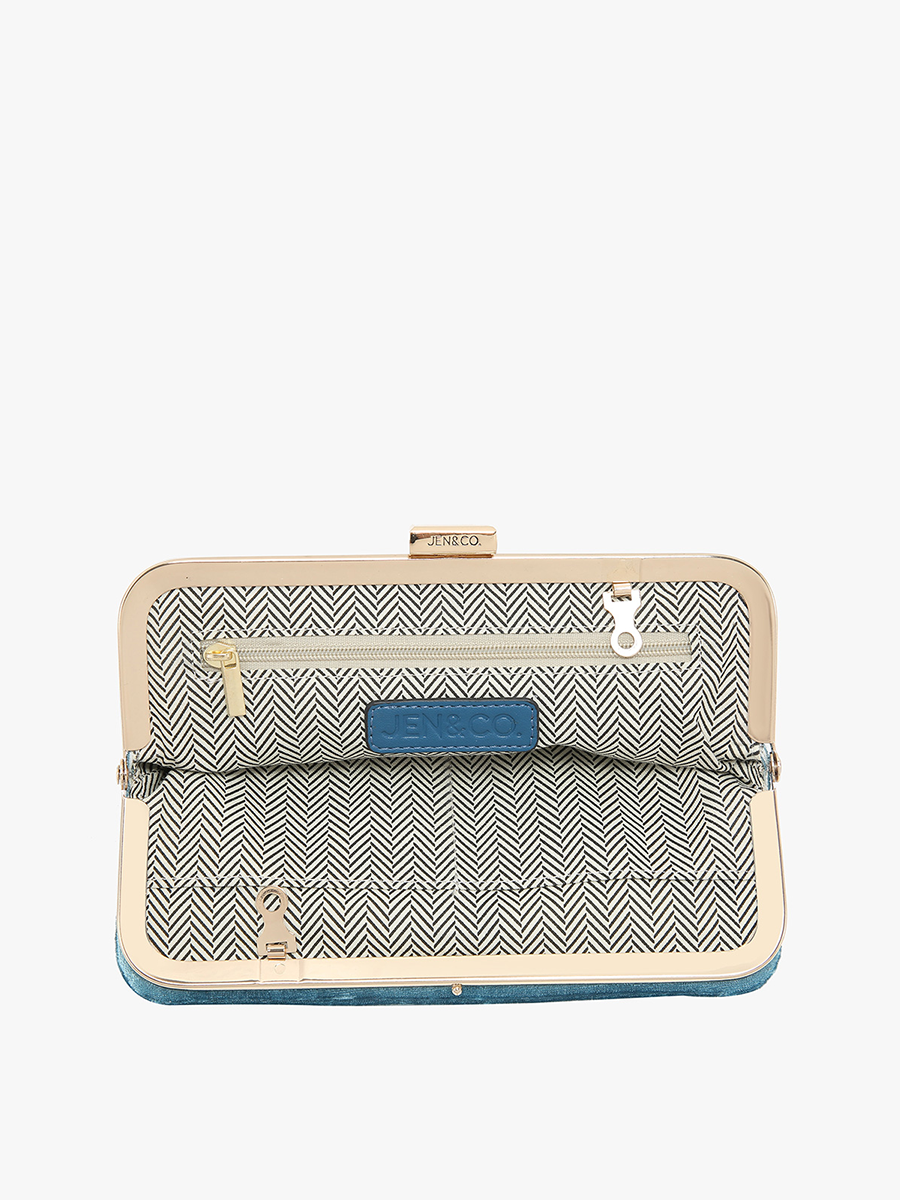 Velvet Wallet Pouch Crossbody