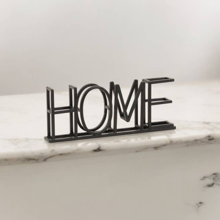 Metal "Home" Table Sign