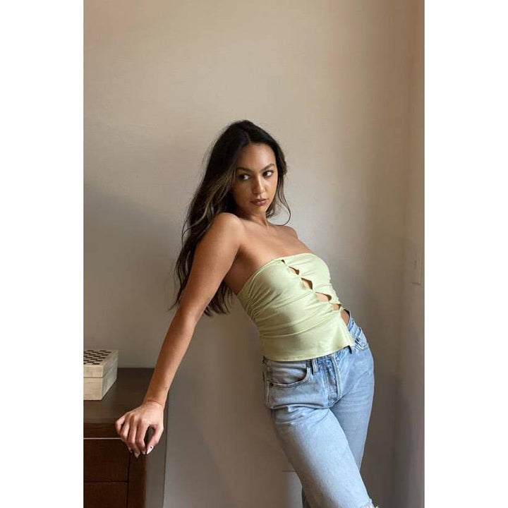 Front Cut Out Tube Top