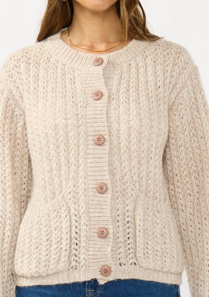 Knit Cardigan with Front Pockets