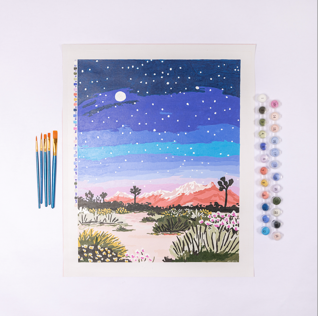 Joshua Tree at Night - Paint by Numbers Deluxe