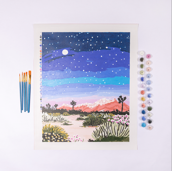 Joshua Tree at Night - Paint by Numbers Deluxe