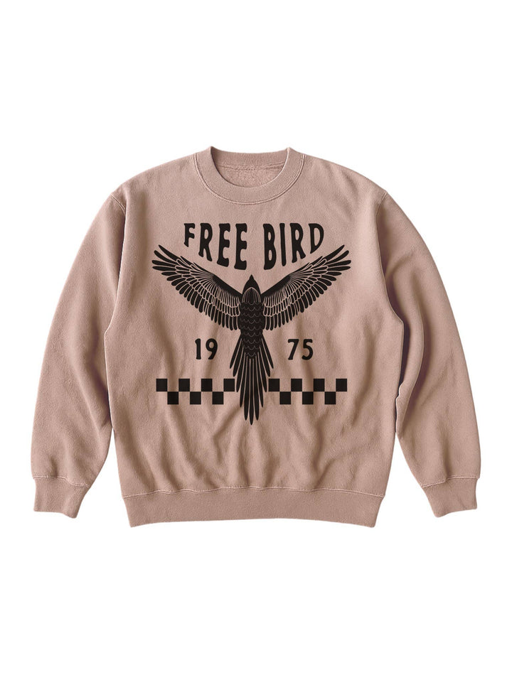 Freebird Boho Trendy Womens Sweatshirt