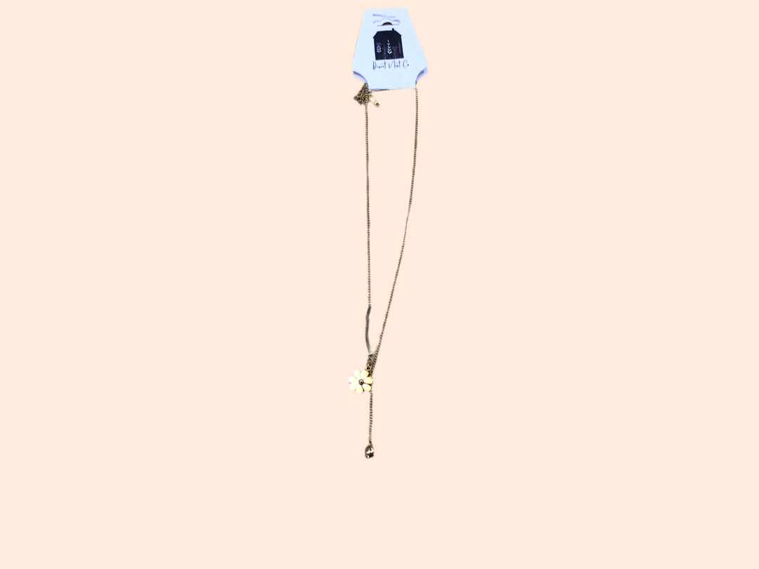 Bar & Flower Necklace
