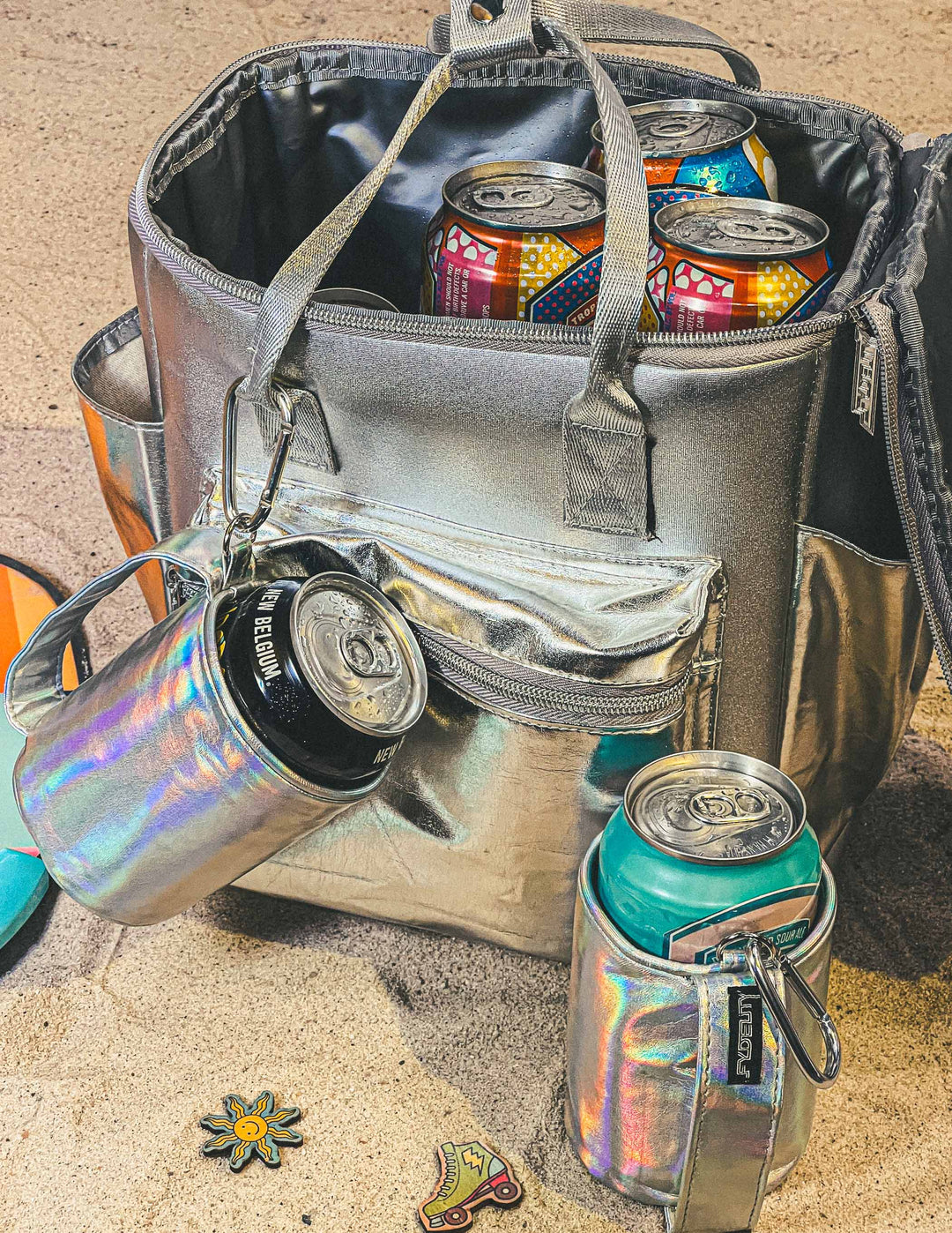 Chillout StanCan 12Pak Fashion Cooler Bag- SIlver