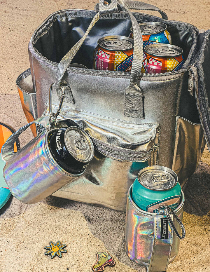 Chillout StanCan 12Pak Fashion Cooler Bag- SIlver