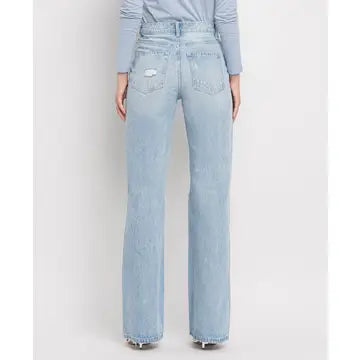 90's Vintage Super High Rise Flare Jeans
