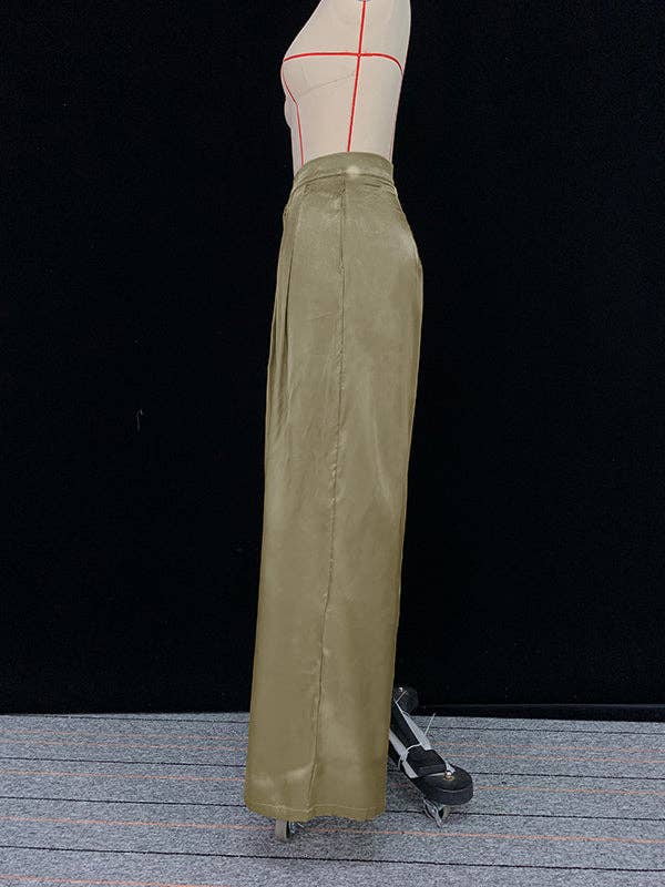Hoodies &amp; Wide Leg Pants 2 Pieces Set