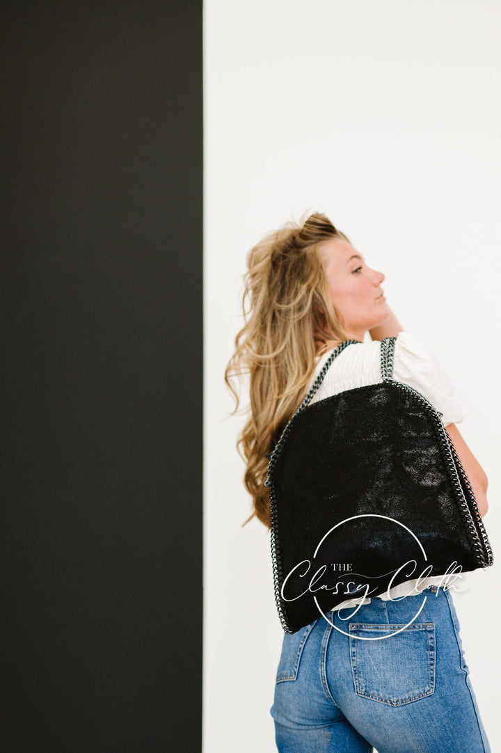 Monica Metal Chain Hobo Bag