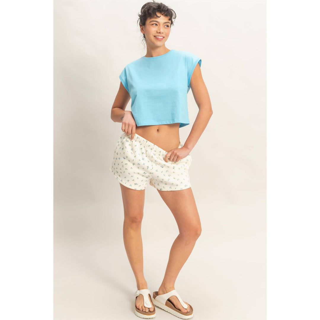 Classic Crew Neck Sleeveless Top