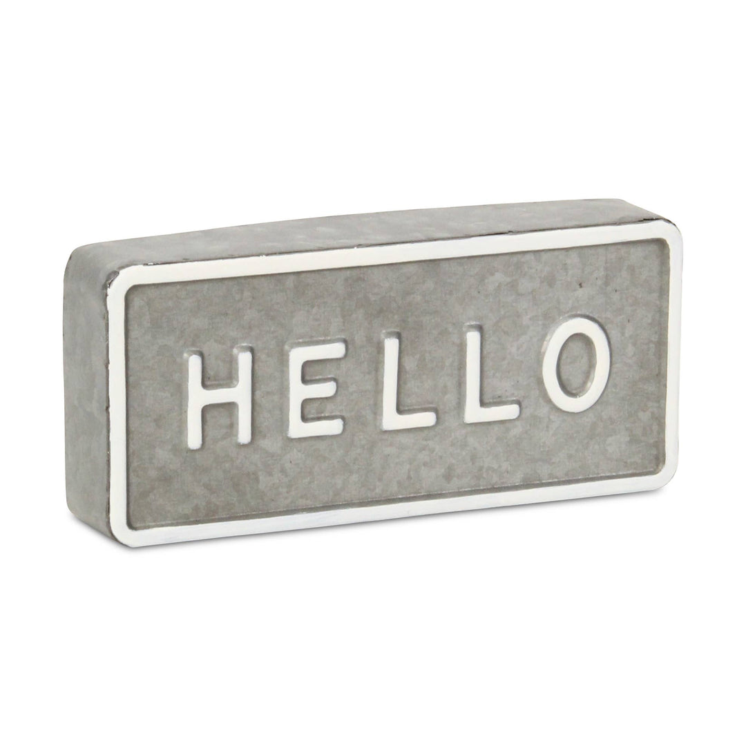 "Hello" Table Sign