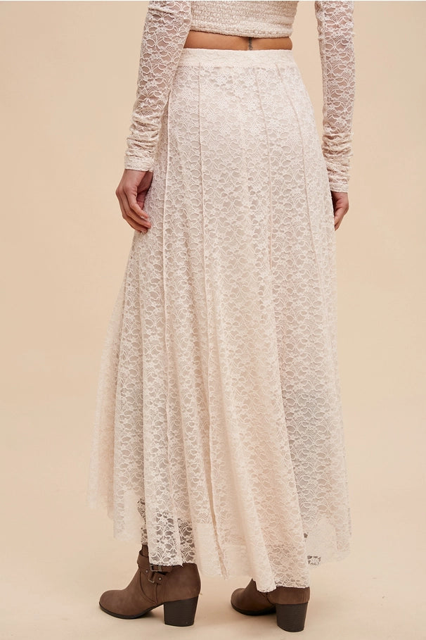 Lace Floral Skirt