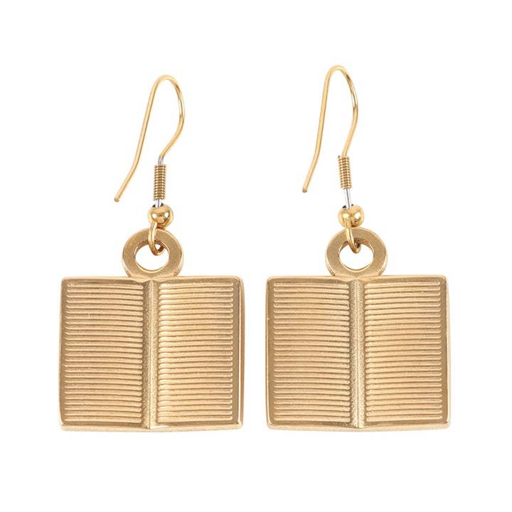 Book Worm Earrings