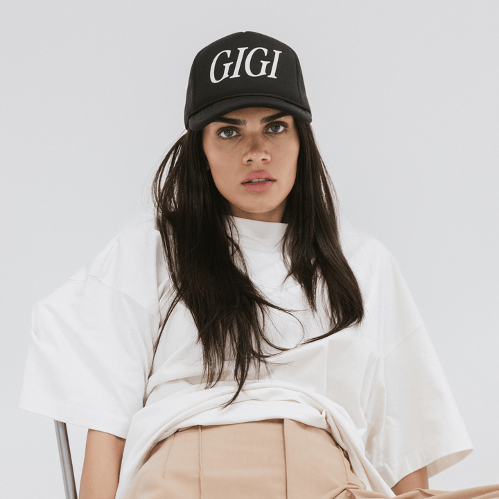 Gigi Foam Trucker Hat: Black