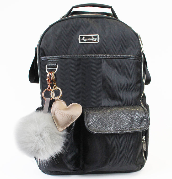 Gold Mama Heart Diaper Bag Charm