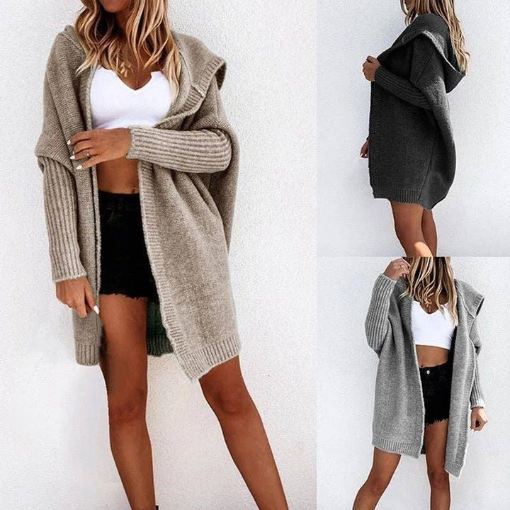 Loose Knit Hoodie Sweater