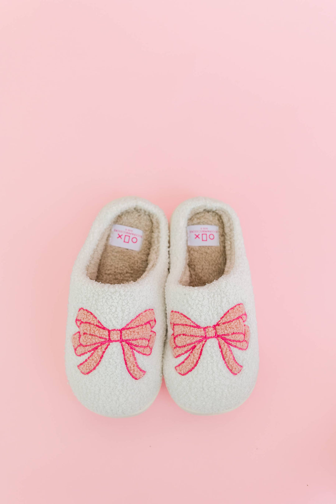 Pink Bow Slippers