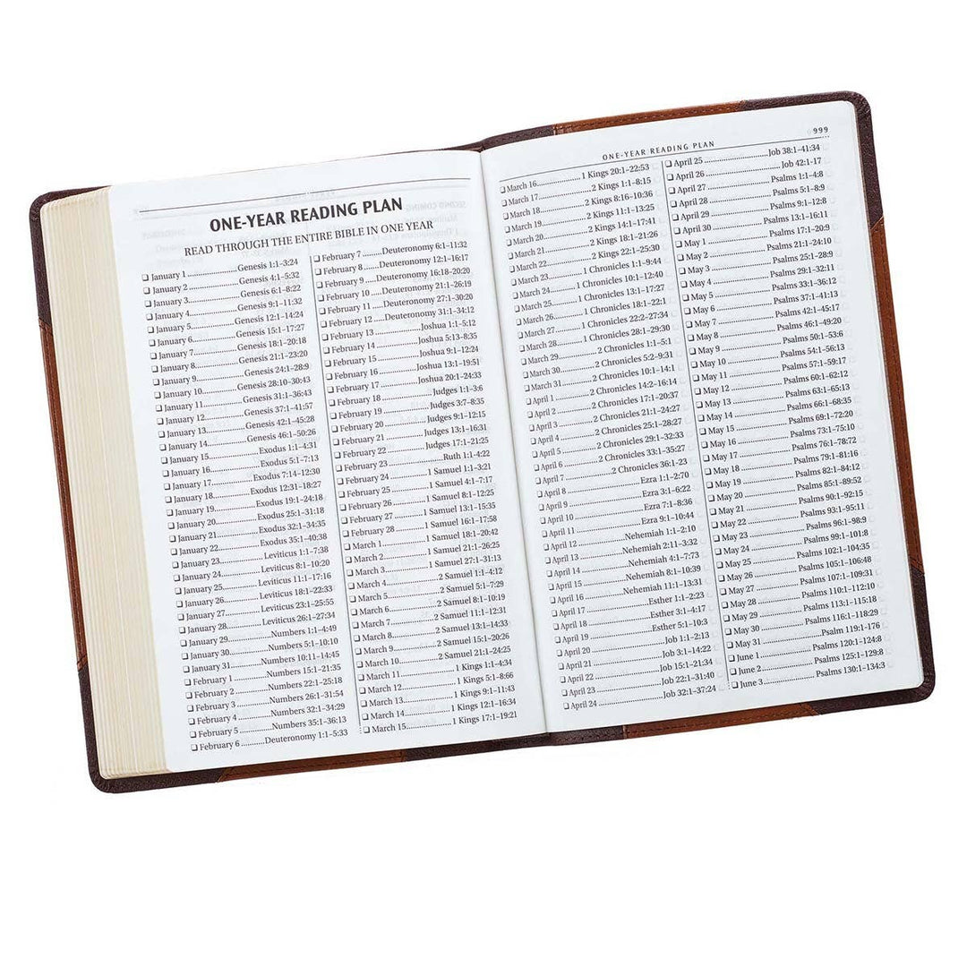KJV Bible Two Tone Vegan Leather