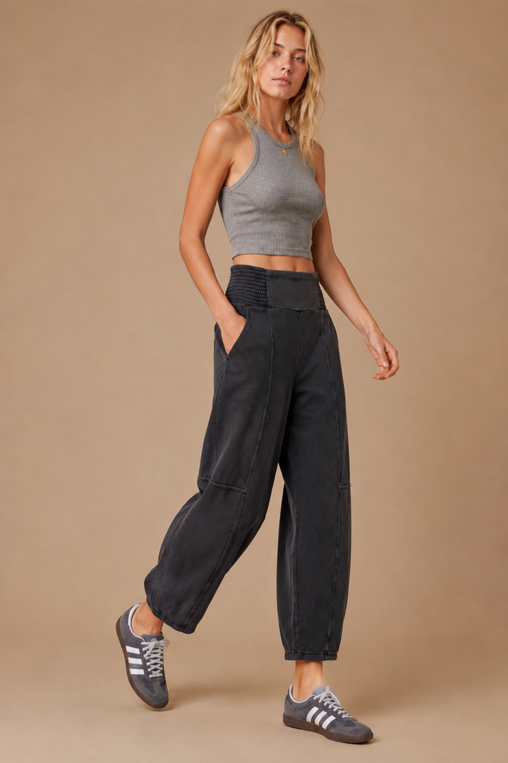 High-Waist Wide-Leg Pants