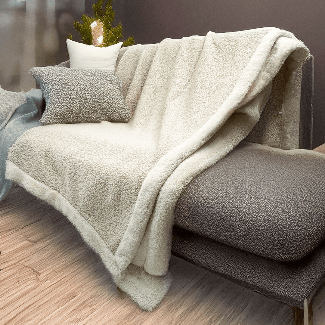 Teddy Curly Throw Blanket