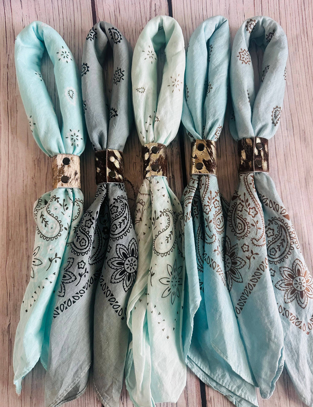 Cowboy Blue Hand Dyed Bandanas