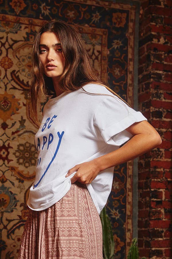 Be Happy Graphic T Shirt
