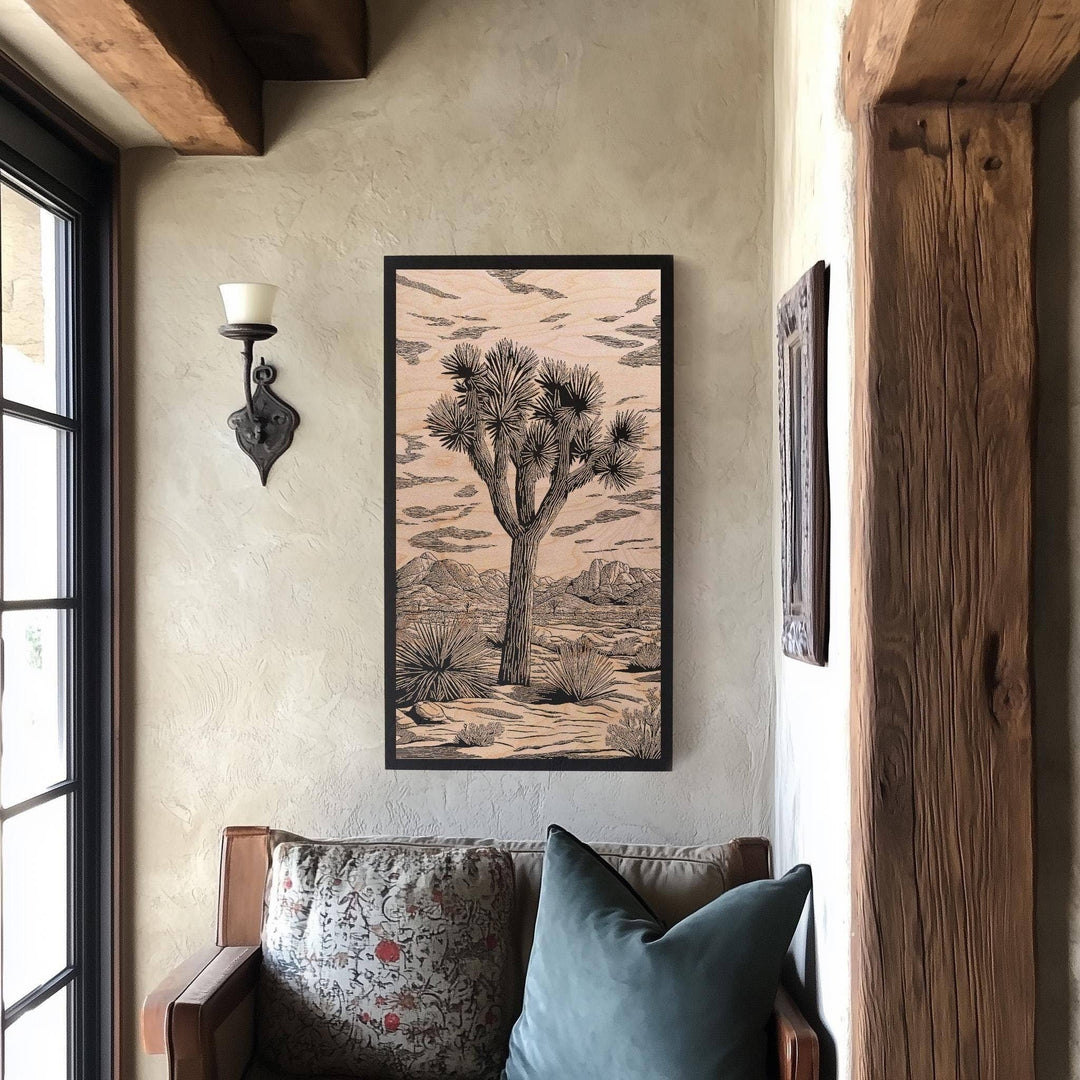 Joshua Tree Engraved Illustration