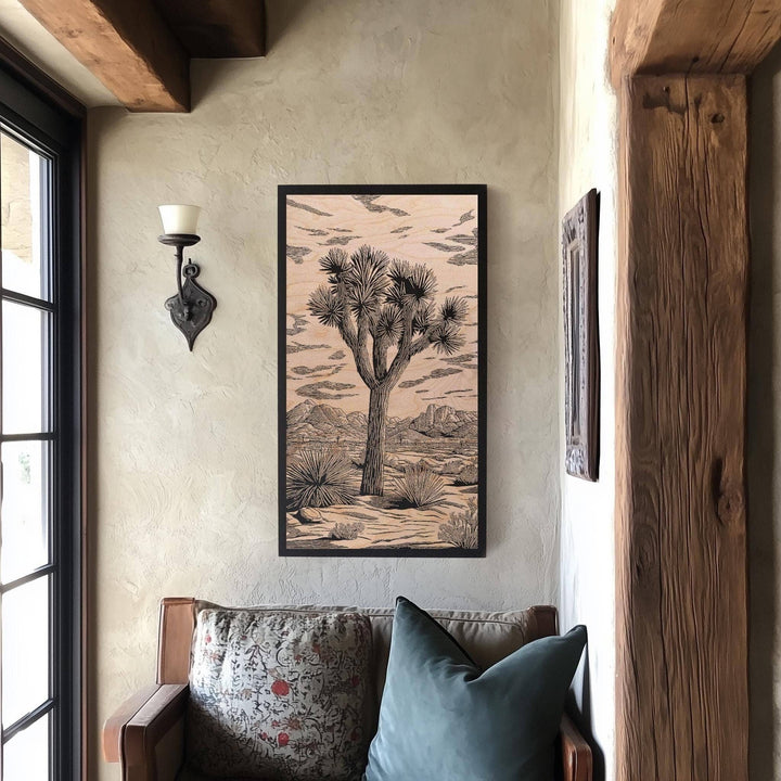 Joshua Tree Engraved Illustration