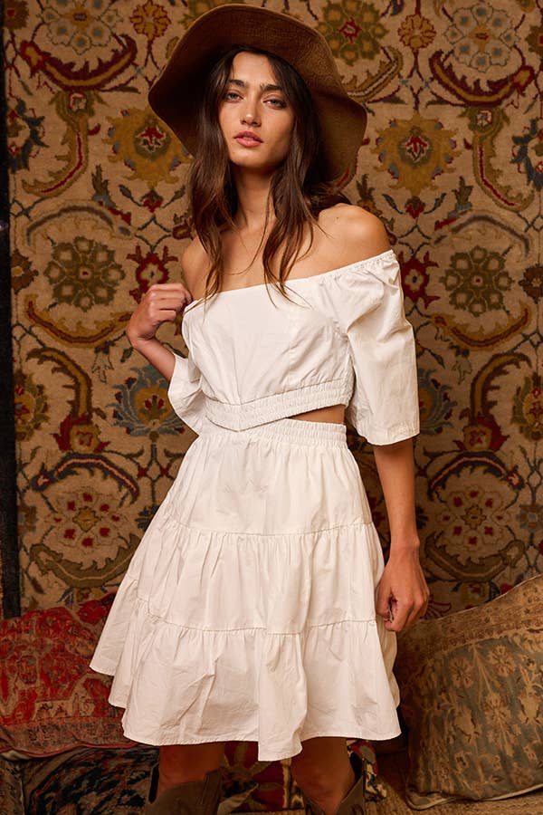 Cut Out Tiered Mini Dress