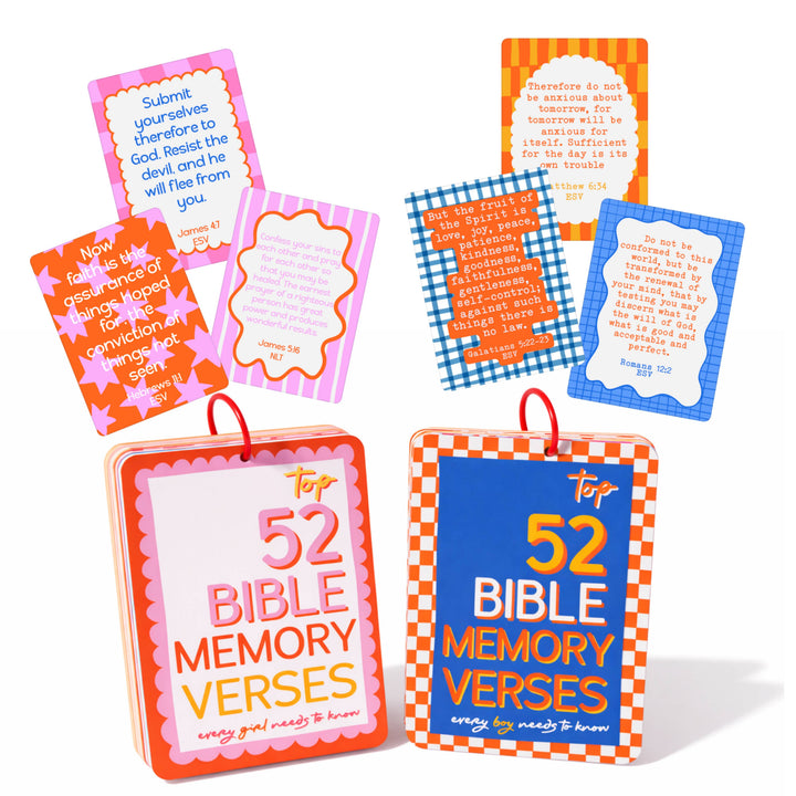 Kids Bible Memory Cards (Boy)