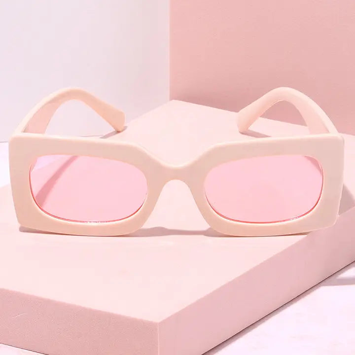Ooo Rectangle Frame Sunglasses
