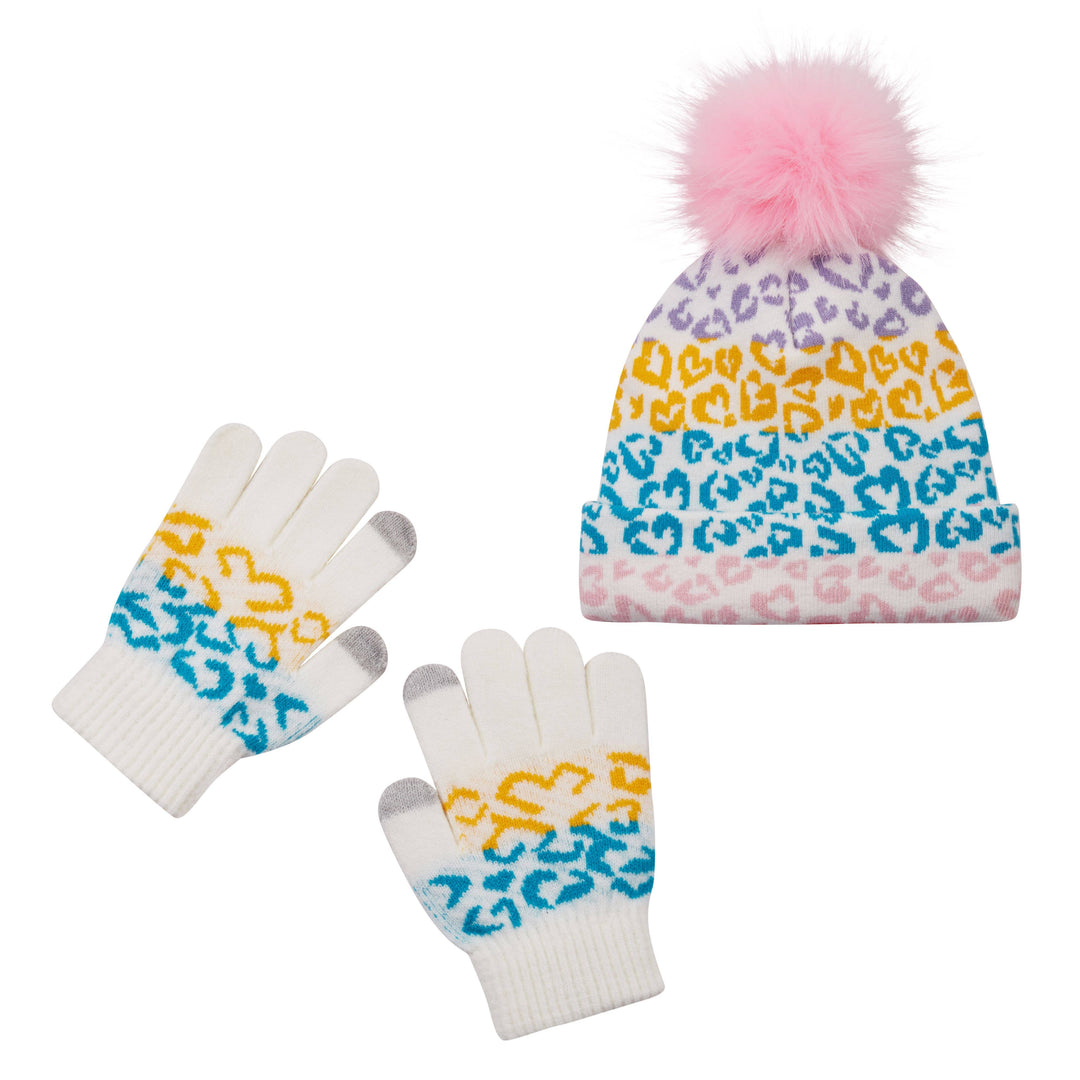Girls Toddler Cold Weather Hat & Glove Set