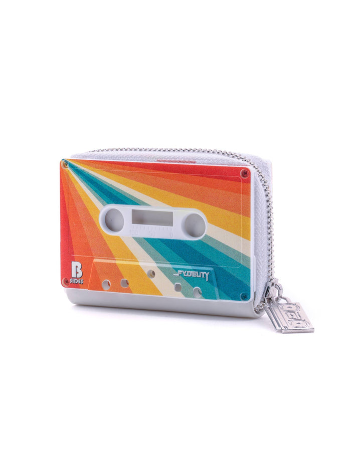 Retro 80s Cassette Wallet -Rainbow