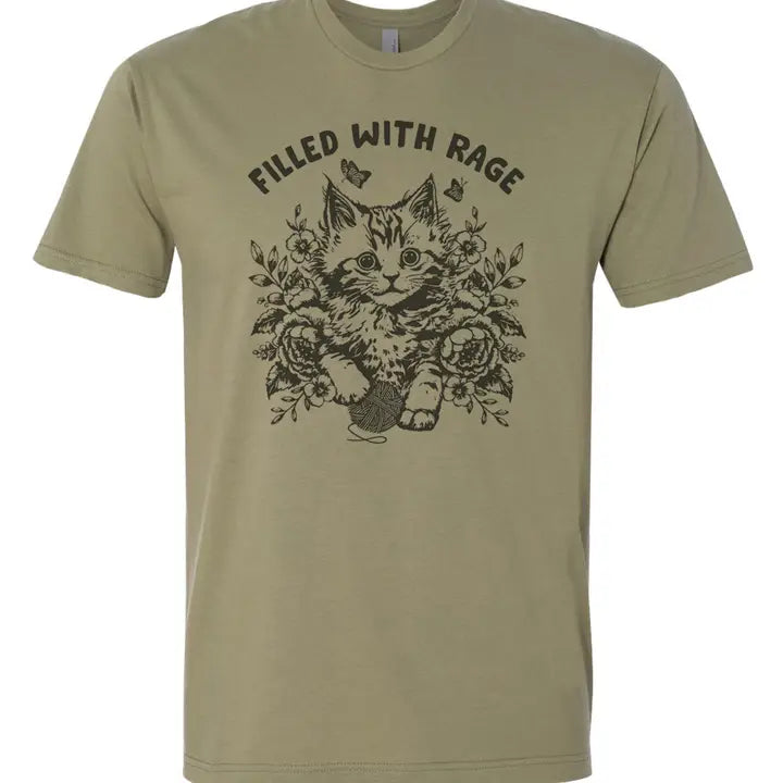 Filled with Rage Cat Tee