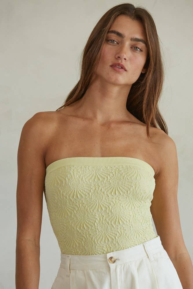 Jacquard Tube Top: