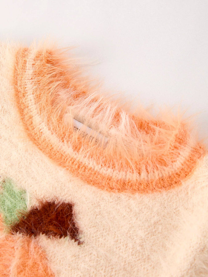 Fall Pumpkin  Girls  Sweater